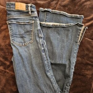 American Eagle Outfitters Flare Blue Jeans